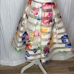 Ted Baker floral skirt.